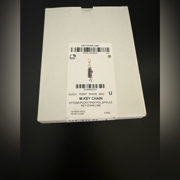 Gucci Unique Plexy Keychain/ Key Ring, NIB - Picture 7 of 8